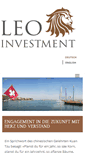 Mobile Screenshot of leoinvestment.com